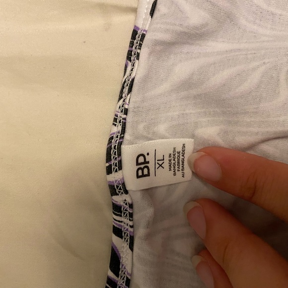 white, black, purple zebra print halter tank - Picture 3 of 3